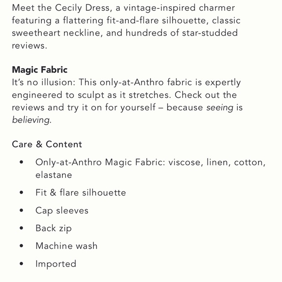 Anthropologie The Cecily Fit & Flare Sweetheart Dress by Maeve - Picture 5 of 5